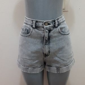 American Apparel High Rise Cuffed Shorts